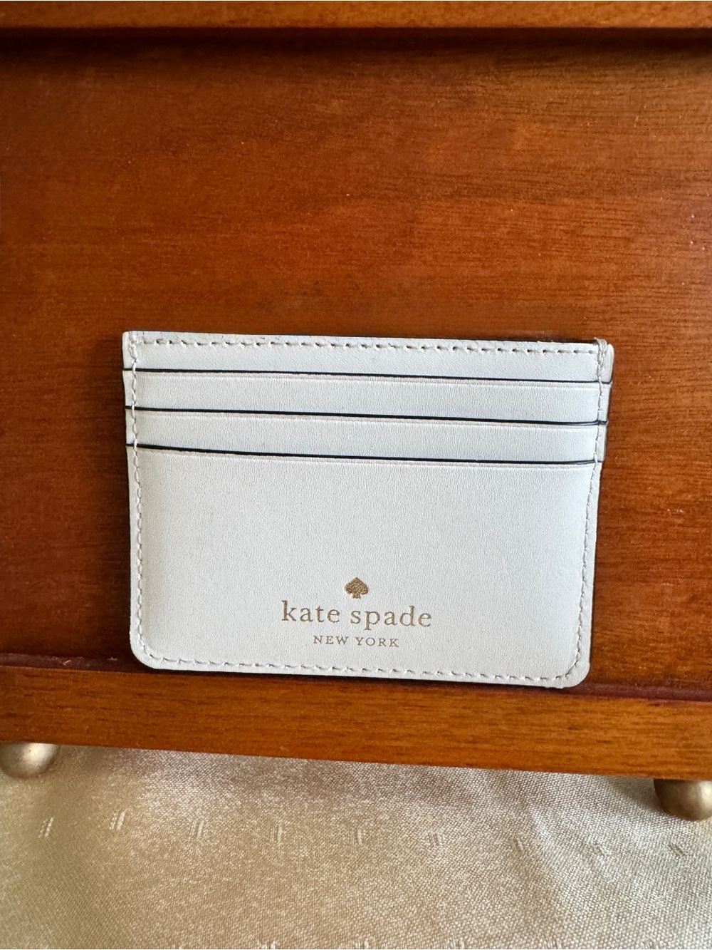 Kate Spade Cardholder Honey Bee Small Slim in Cream color - Picture 2 of 6